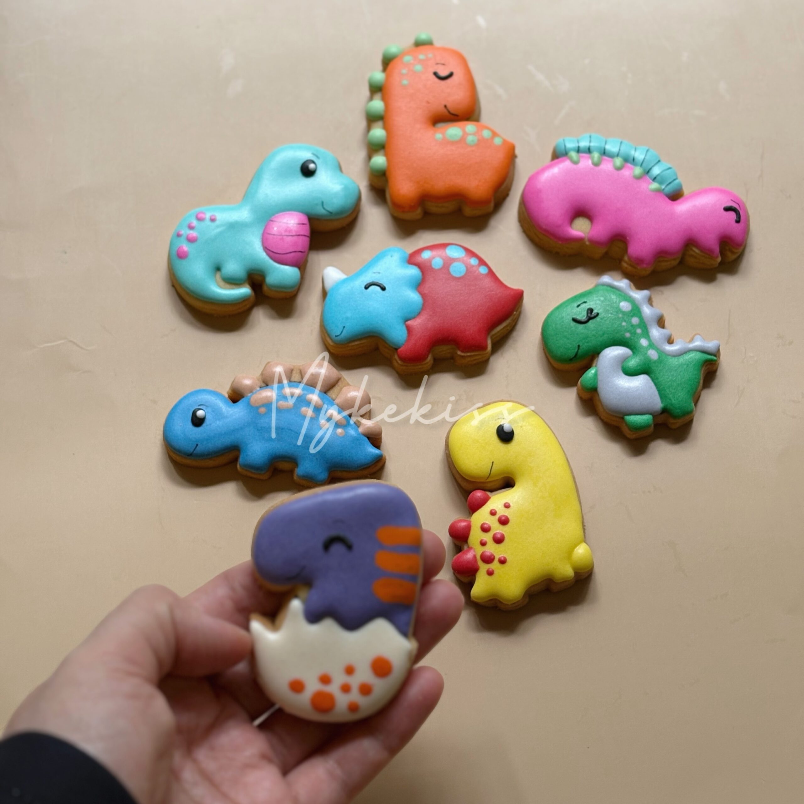 Mini Dinosaur Sugar Cookies - Image 3